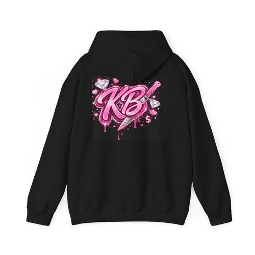 Killa Barbie Hoodie – Pink Graffiti 'KB' Streetwear Hoodie