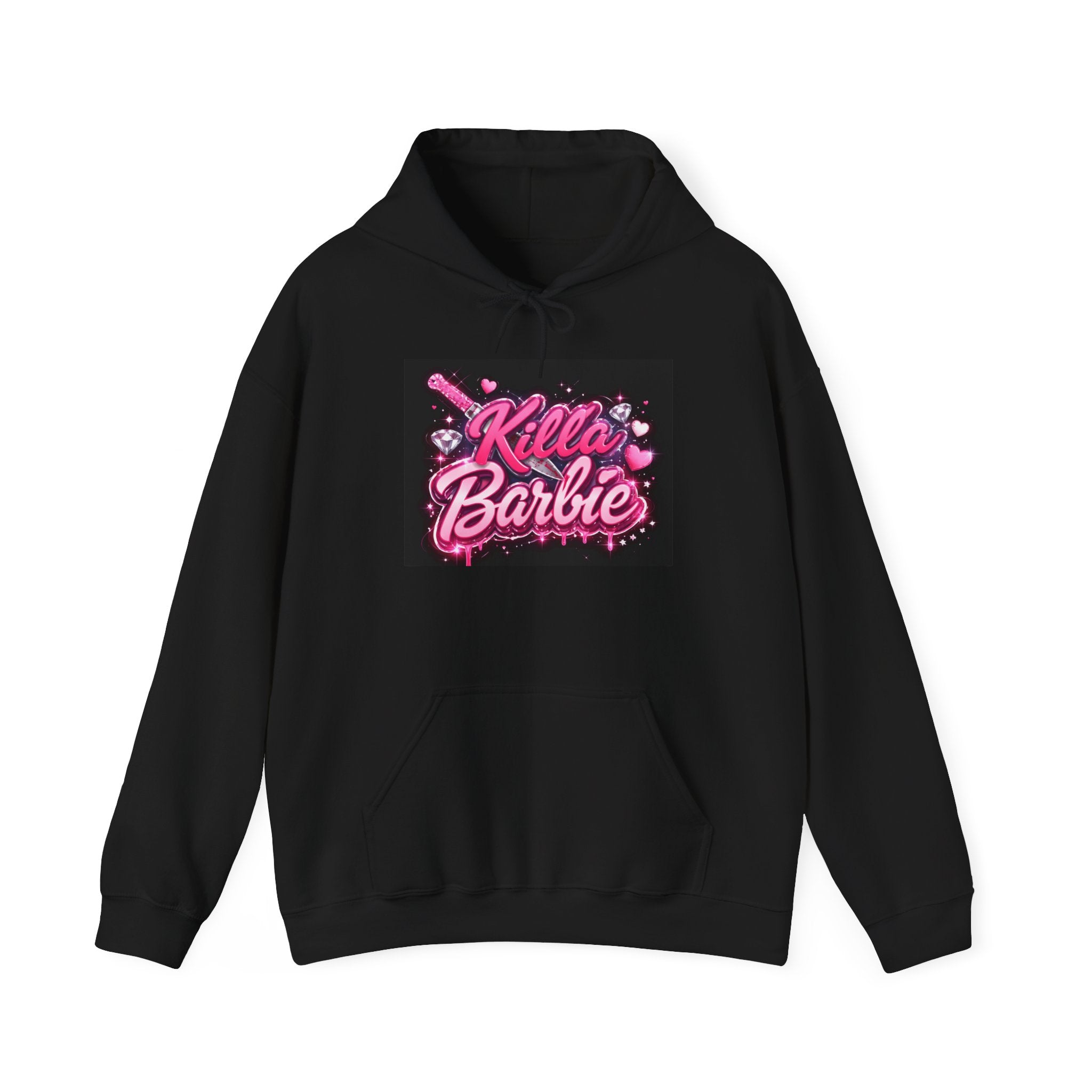 Killa Barbie Hoodie – Pink Graffiti 'KB' Streetwear Hoodie